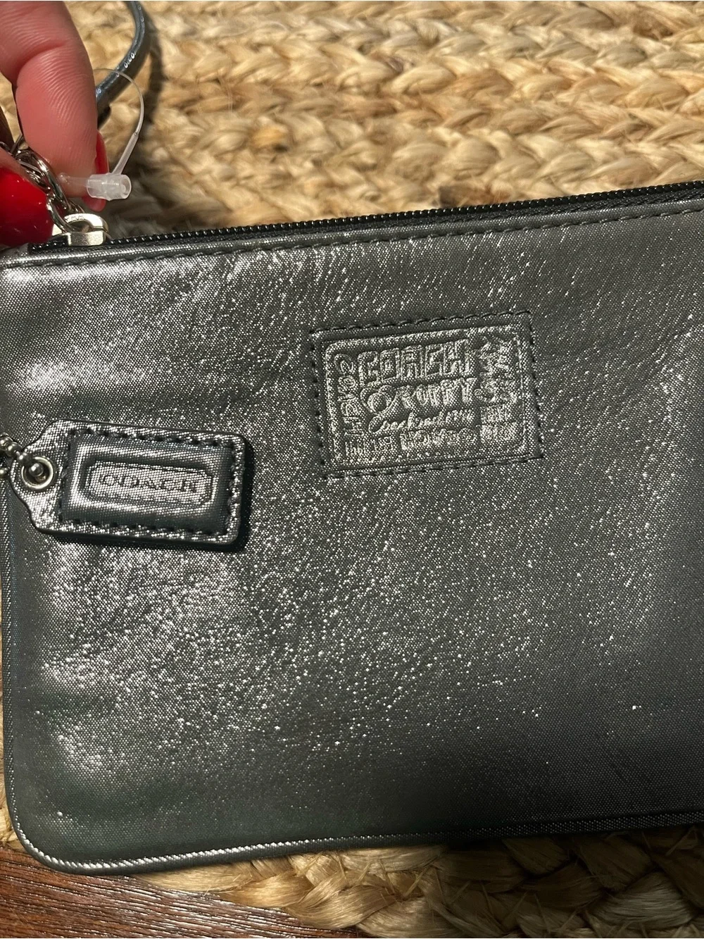 Coach Metallic Wristlet